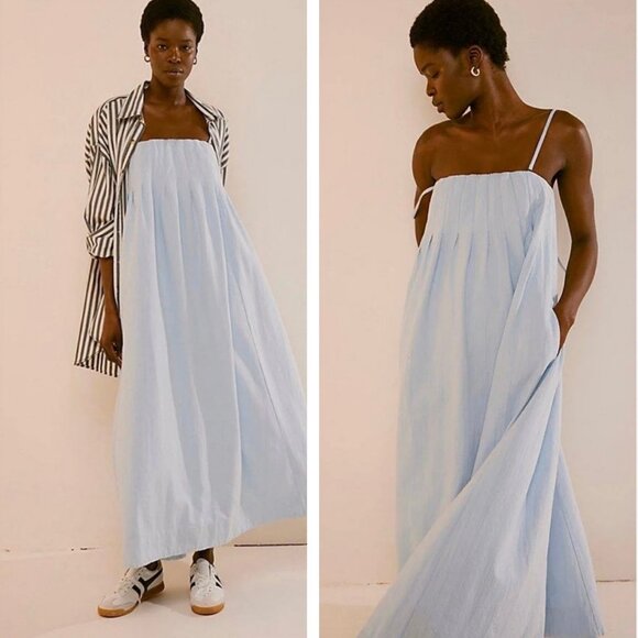 Free People Dresses & Skirts - Free People Light Blue Maxi Dress